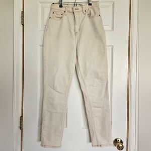 Pistola Cream Straight Leg Jeans